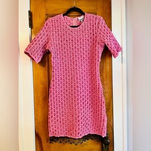 NWT GANNI Pink Mini Dress